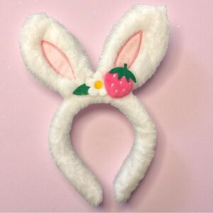 Pink and White Bunny Ears